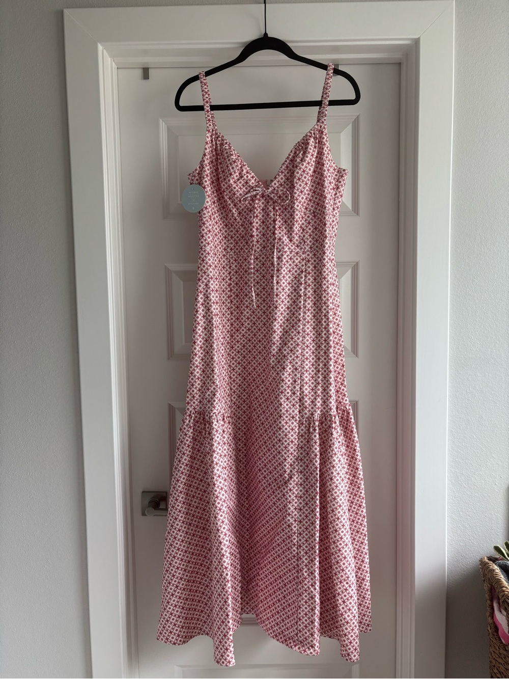 Hill House the Lillie Dress in Circular Latice Rose size Large